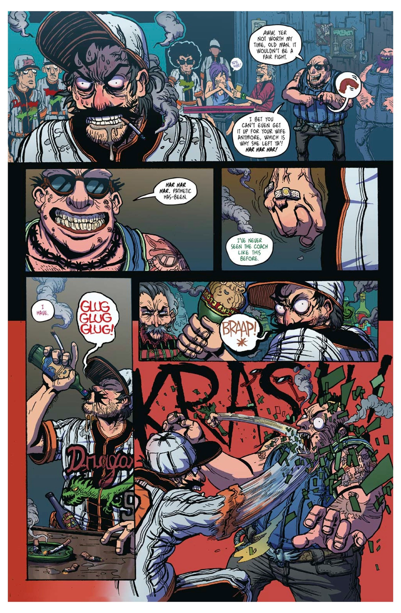 Illustration for article titled You'll want to throw money at this deranged graphic novel about baseball players versus monsters